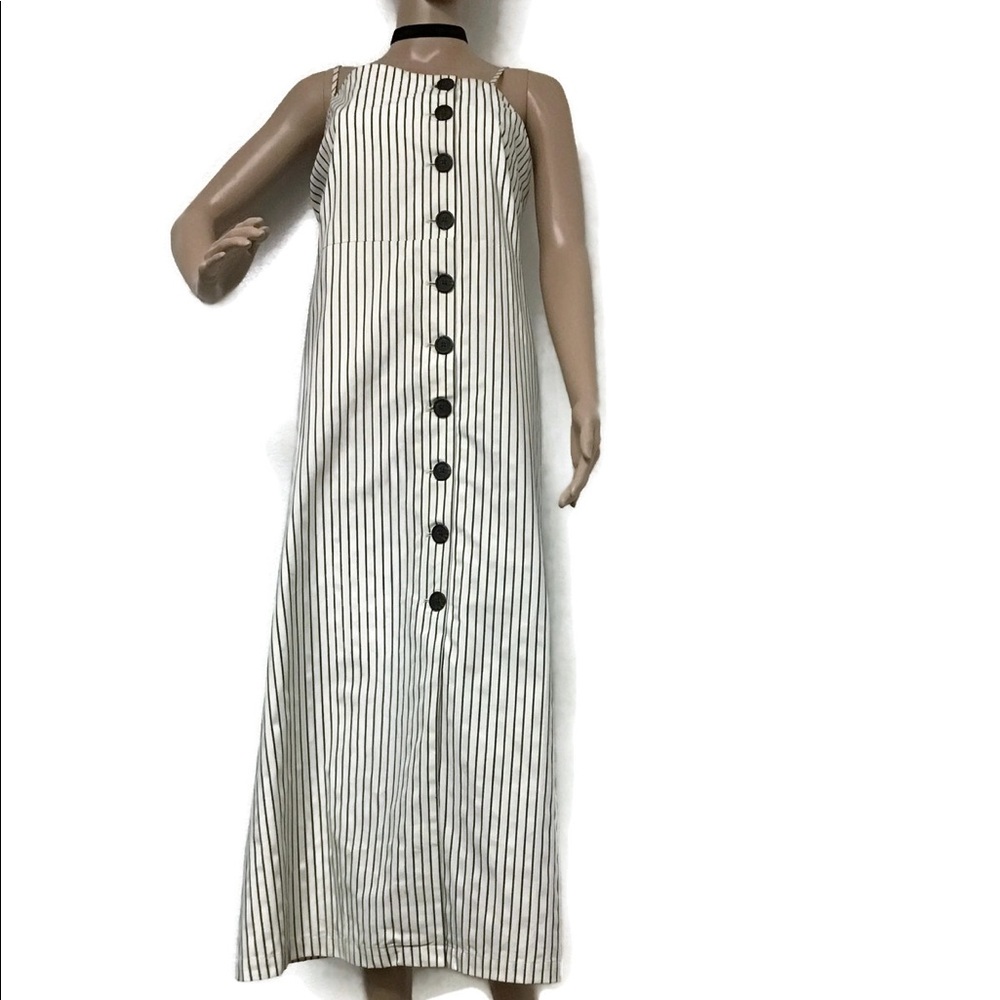 Halter Stripe Long Dress